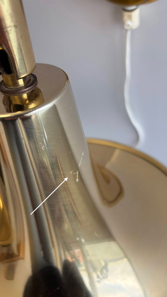 Image 1 of Lampada da parete vintage in ottone Börje Claes