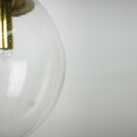 Image 1 of Lampada a sospensione in vetro vintage, 1950