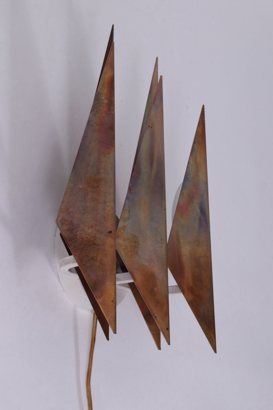 Image 1 of Danish Copper Walllamp From Svend Aage Holm Sorensen 1960