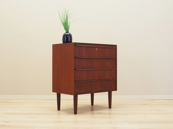 Image 1 of Teak Chest Of Drawers, Danish Design, 1970S, Production: Denmark