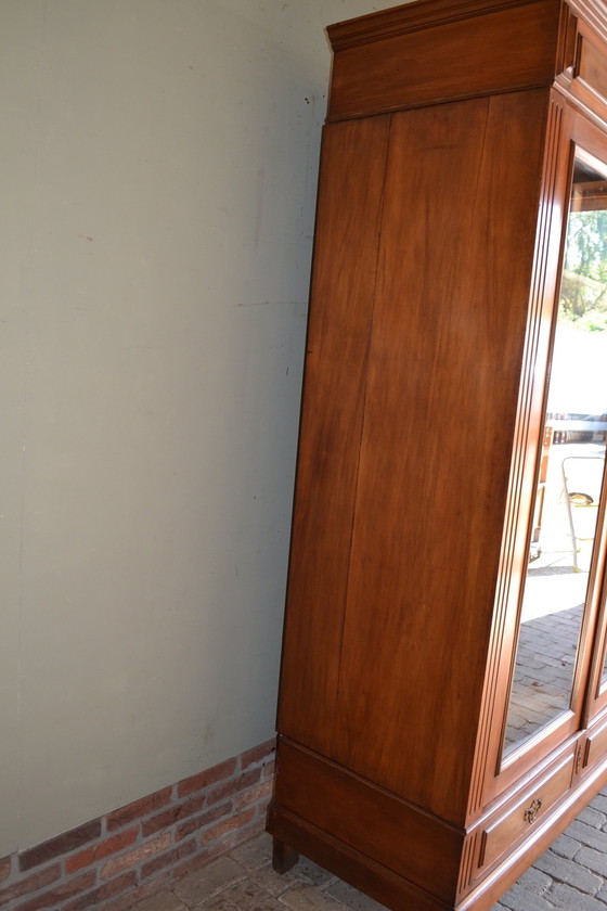 Image 1 of Antique Mahogany Wooden Bookcase, Display Case.