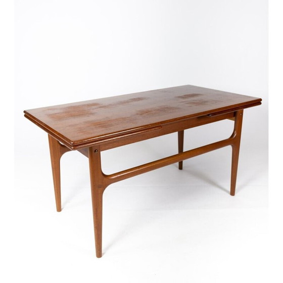 Image 1 of Vintage teak coffee table with extensions, Denmark 1960
