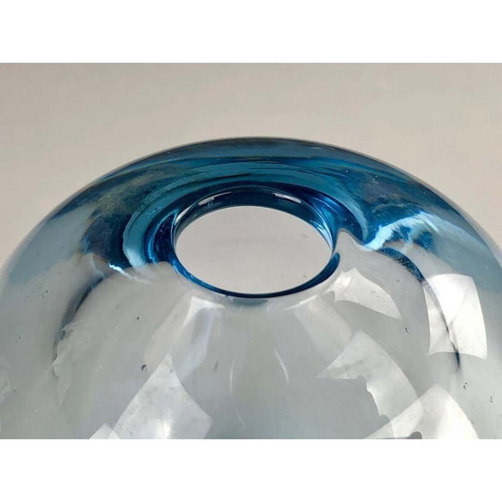 Image 1 of Vintage hand-blown glass vase by Per Lütken for Holmegaard, Denmark 1950