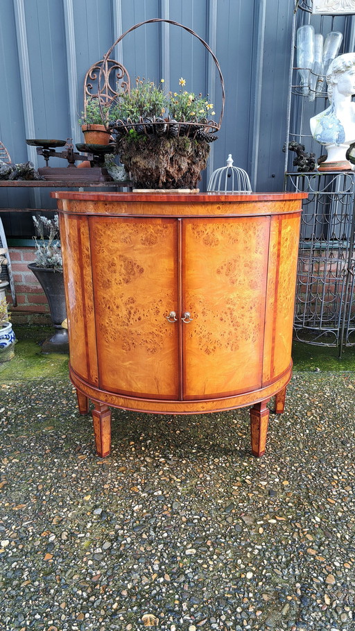 Antique Walnut Wooden Commode Wall Console, Wall Cabinet, Hall Cabinet Dim 84X44 And 83Cm High.