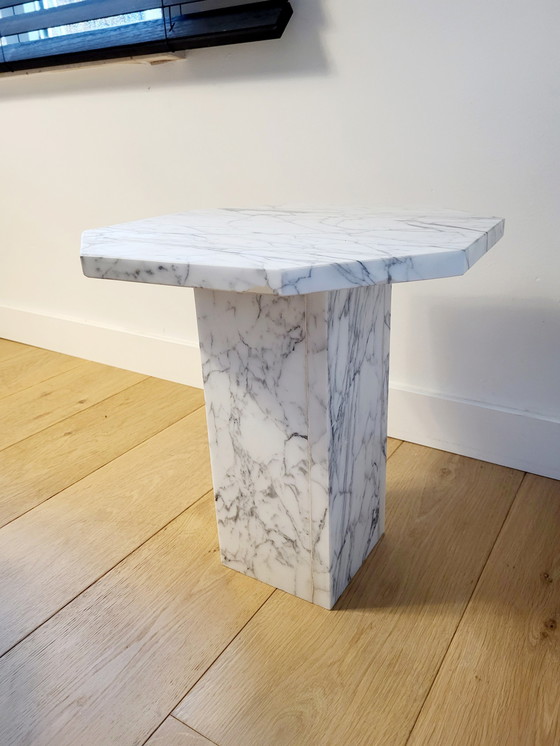 Image 1 of Marble plant table or side table mid - Century style