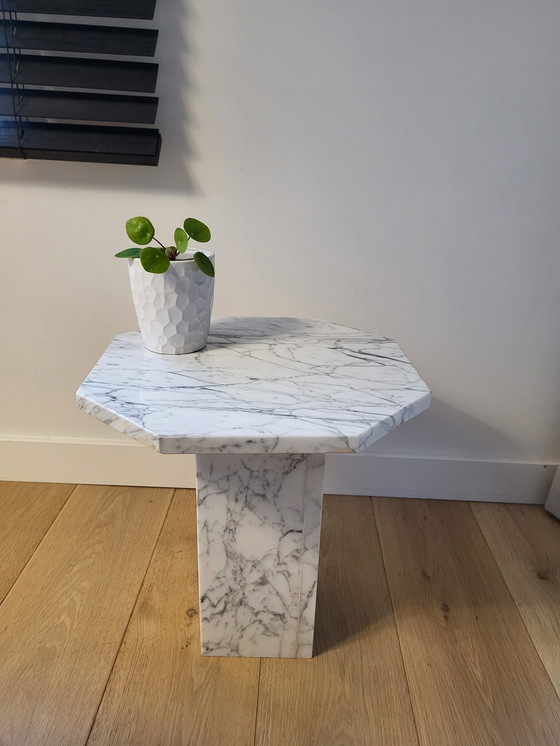 Image 1 of Marble plant table or side table mid - Century style