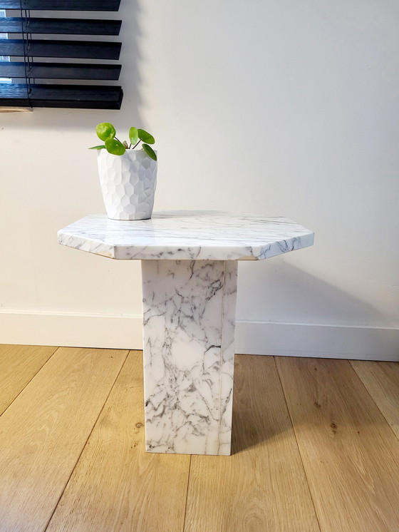 Image 1 of Marble plant table or side table mid - Century style