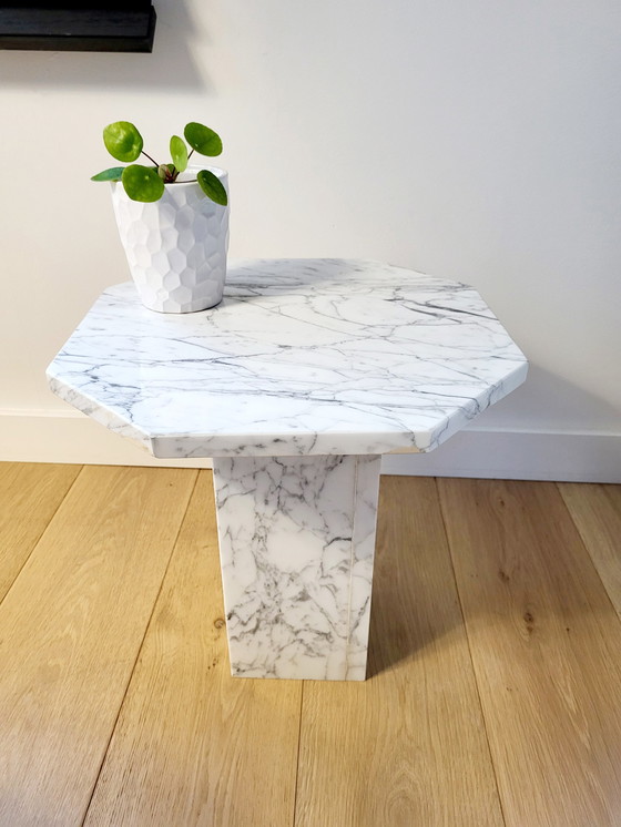 Image 1 of Marble plant table or side table mid - Century style