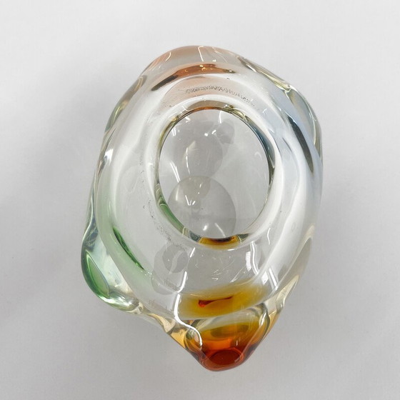 Image 1 of Vintage Art glass bowl by Frantisek Zemek for Mstisov Glassworks, Czechoslovakia 1950s