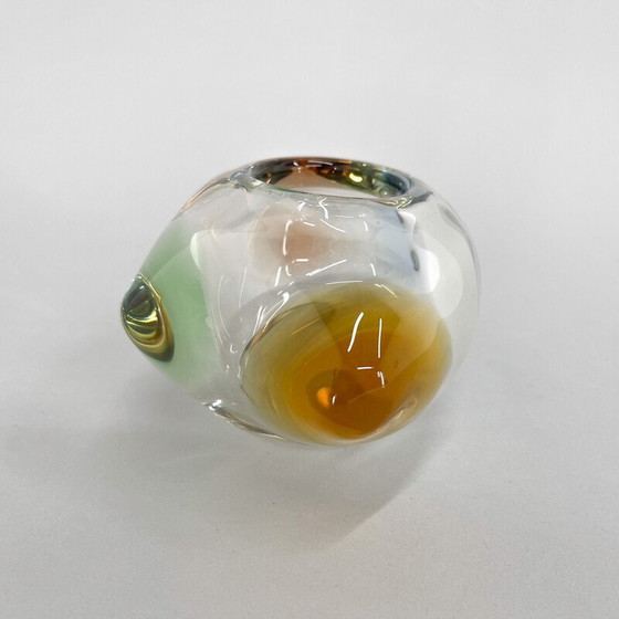 Image 1 of Vintage Art glass bowl by Frantisek Zemek for Mstisov Glassworks, Czechoslovakia 1950s