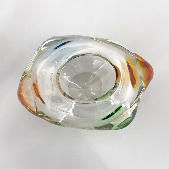 Image 1 of Vintage Art glass bowl by Frantisek Zemek for Mstisov Glassworks, Czechoslovakia 1950s