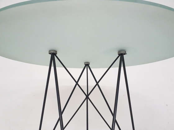 Image 1 of Rare Wire Frame Dining Table by Els Staal, The Netherlands, 1984