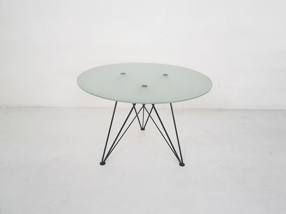 Image 1 of Rare Wire Frame Dining Table by Els Staal, The Netherlands, 1984