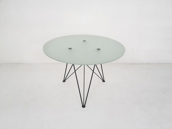 Image 1 of Rare Wire Frame Dining Table by Els Staal, The Netherlands, 1984