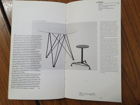 Image 1 of Rare Wire Frame Dining Table by Els Staal, The Netherlands, 1984