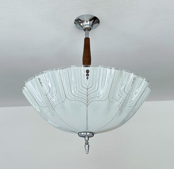 Image 1 of French Art Deco Pendant Lamp