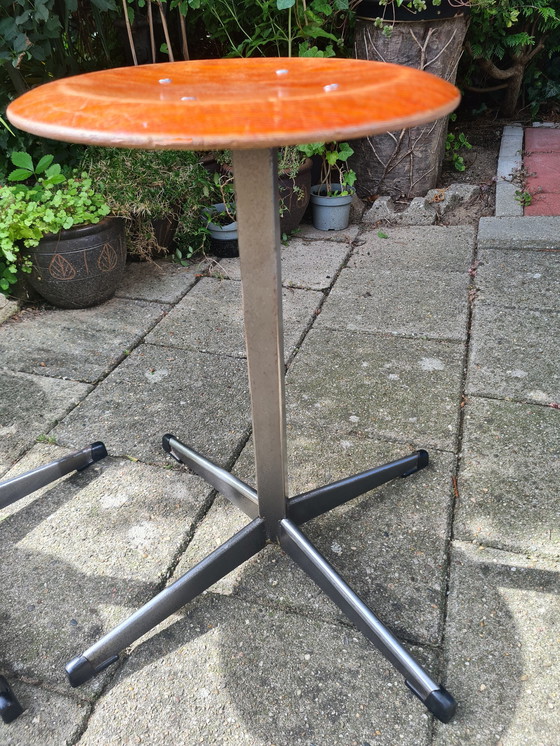 Image 1 of 3x Industrial Vintage Stools