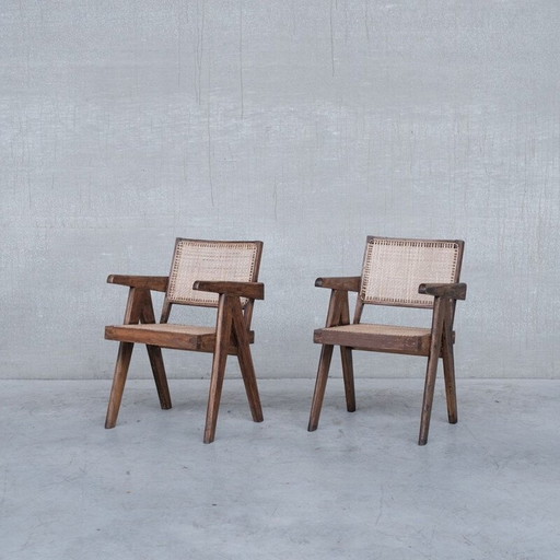 2x Chandigarh vintage office chairs PJ-SI-28-B