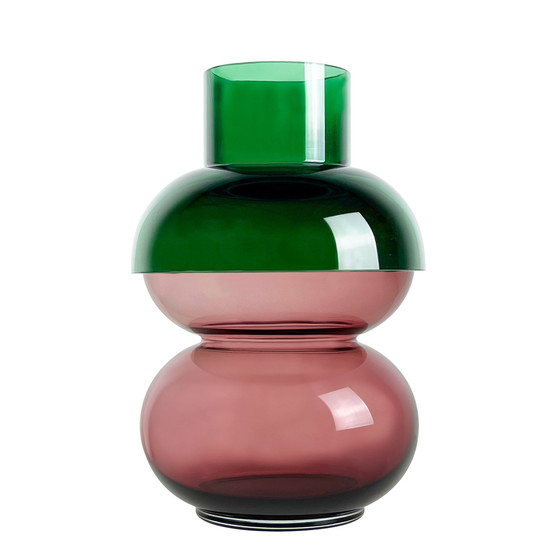 Image 1 of Cloudnola Bubble Luxurious Green and Pink Vase Collection