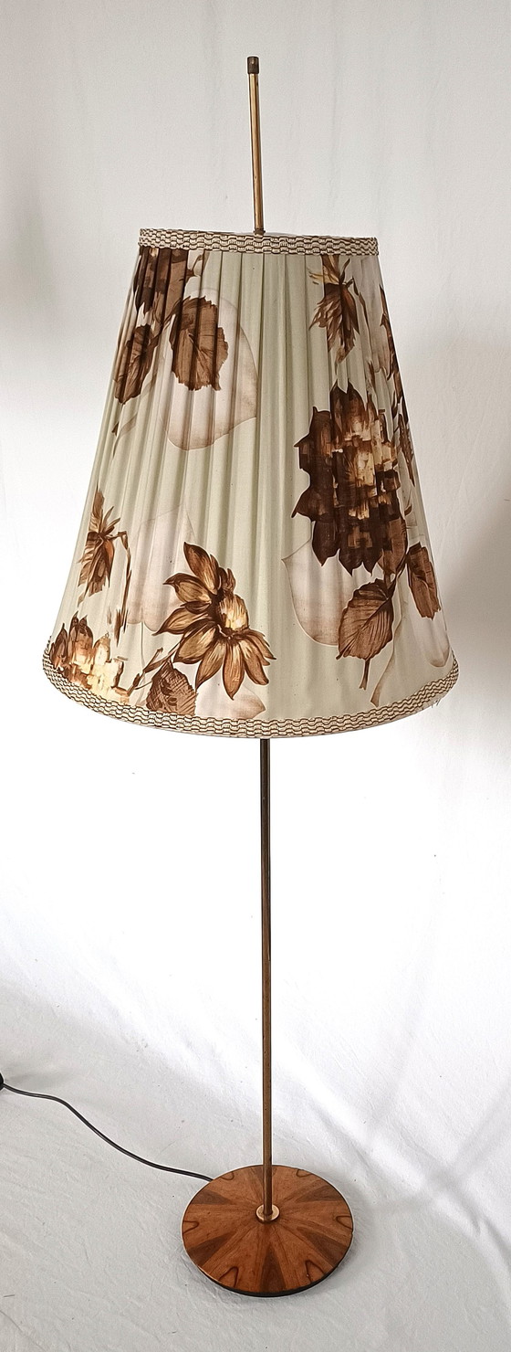 Image 1 of Temde Floor lamp from the sixties with flower screen