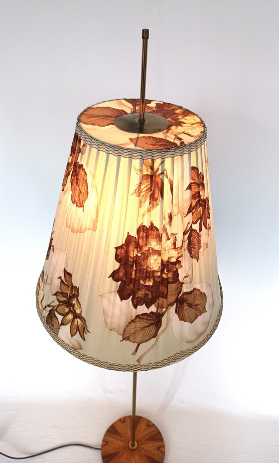 Image 1 of Temde Floor lamp from the sixties with flower screen