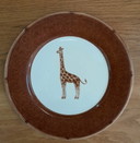 5X Vintage Savannah Animals Plates