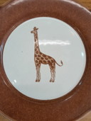 5X Vintage Savannah Animals Plates