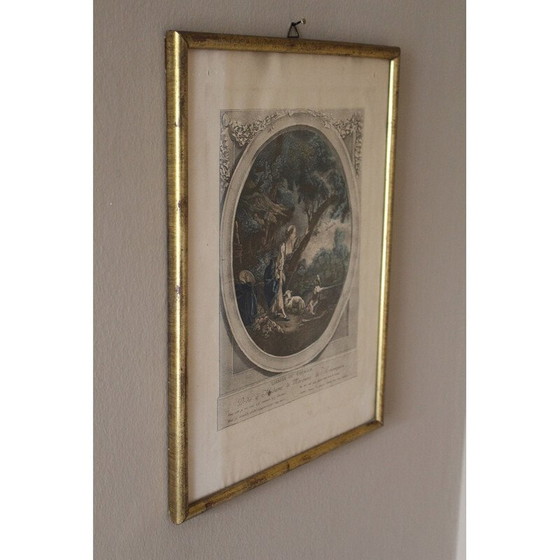 Image 1 of Pair of vintage paintings dedicated to the Marquise Madame de Montesquiou