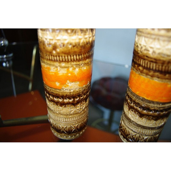 Image 1 of Coppia di piccoli vasi vintage di Aldo Londi, anni '70