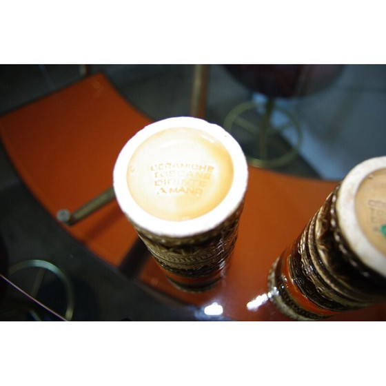 Image 1 of Coppia di piccoli vasi vintage di Aldo Londi, anni '70