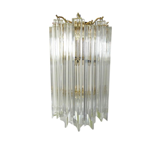 Image 1 of Triedri wall lamp Paolo Venini with 15 crystals