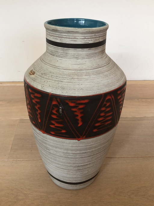 Vase d'Allemagne de l'Ouest vintage