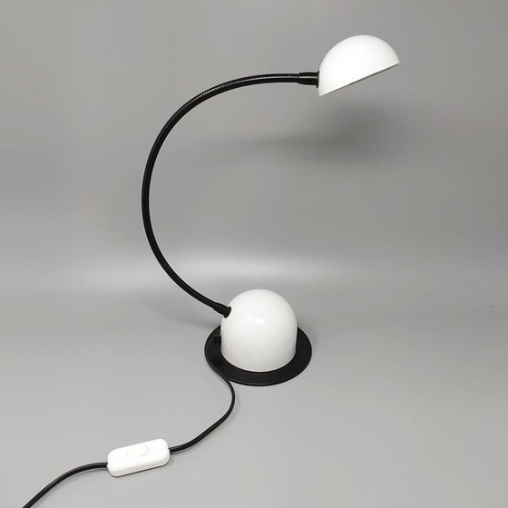 Image 1 of 1970S Gorgeous White Table Lamp By Veneta Lumi. Made In Italy