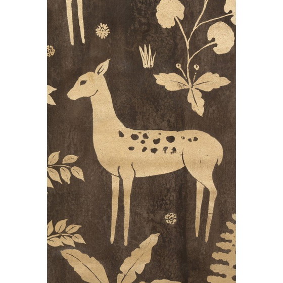 Image 1 of Vintage painted linen canvas, France