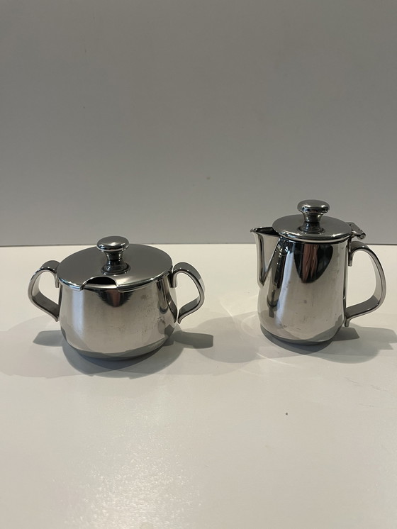 Image 1 of Alessi milk jug and sugar bowl