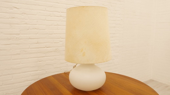Image 1 of Table lamp | Limburg | Glass | White | Vintage