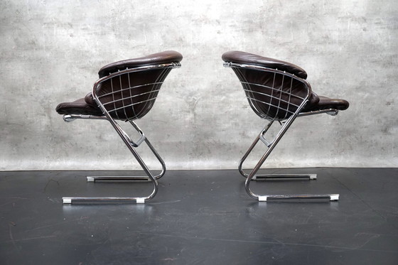 Image 1 of Dining chairs by Gastone Rinaldi for Rima, 1970s, Set of 2