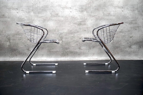 Image 1 of Dining chairs by Gastone Rinaldi for Rima, 1970s, Set of 2