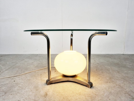 Image 1 of Table basse éclairée en chrome, 1970