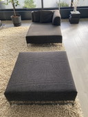 B&B italia solo chaise longue and footstool