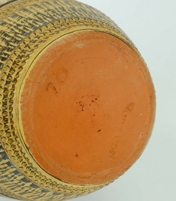 Image 1 of VASE sgraffito déco 1950 sawa keramik mid century