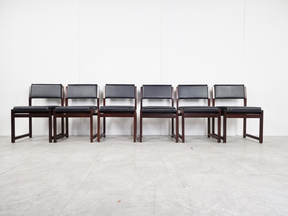 Image 1 of 6x Decoene dining chairs by Emiel Veranneman, set