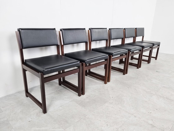 Image 1 of 6x Decoene dining chairs by Emiel Veranneman, set