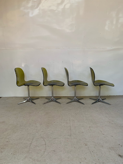 4x Space Age chairs Arform 1970