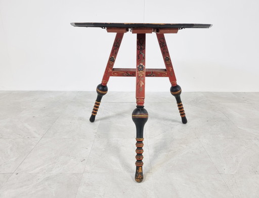 Dutch folk art Hindeloopen coffee table, 19th century