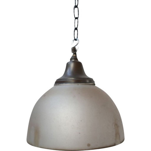 Vintage mercury glass reflector lamp, Germany 1930