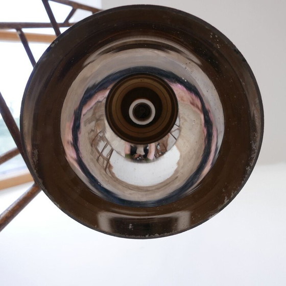 Image 1 of Lampada con riflettore in vetro al mercurio d'epoca, Germania 1930