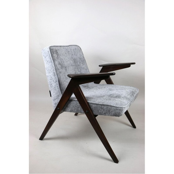 Image 1 of Vintage grey silver Bunny armchair by Józef Chierowski, 1970s