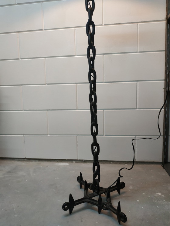 Image 1 of Vintage Chain Lamp Brutalist Style Years 50-60