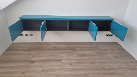 Image 1 of Cappellini hanging sideboard turquoise